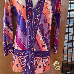 1960’s Vintage Silk Emilio Pucci size 10 damaged. Rare Print!